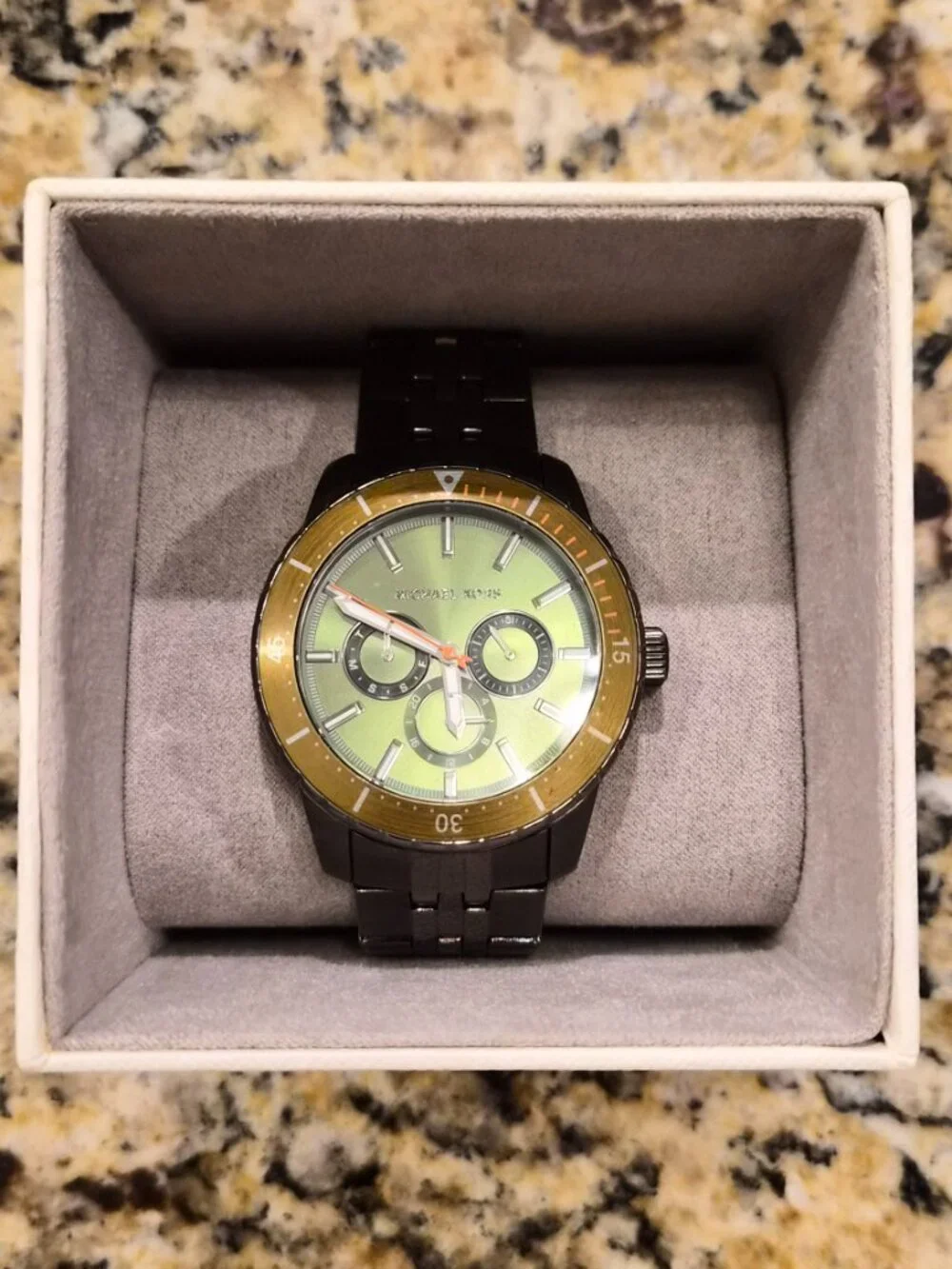 Michael Kors Cunningham Gunmetal Stainless Steel Mens Watch